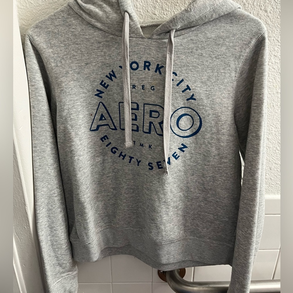 Aeropostal grey with blue letters